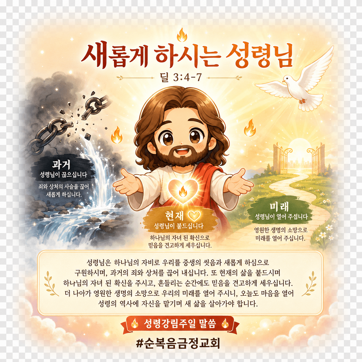 🔥 성령강림주일, 우리를 새롭게 하시는 성령님의 능력을 의지합니다! 1