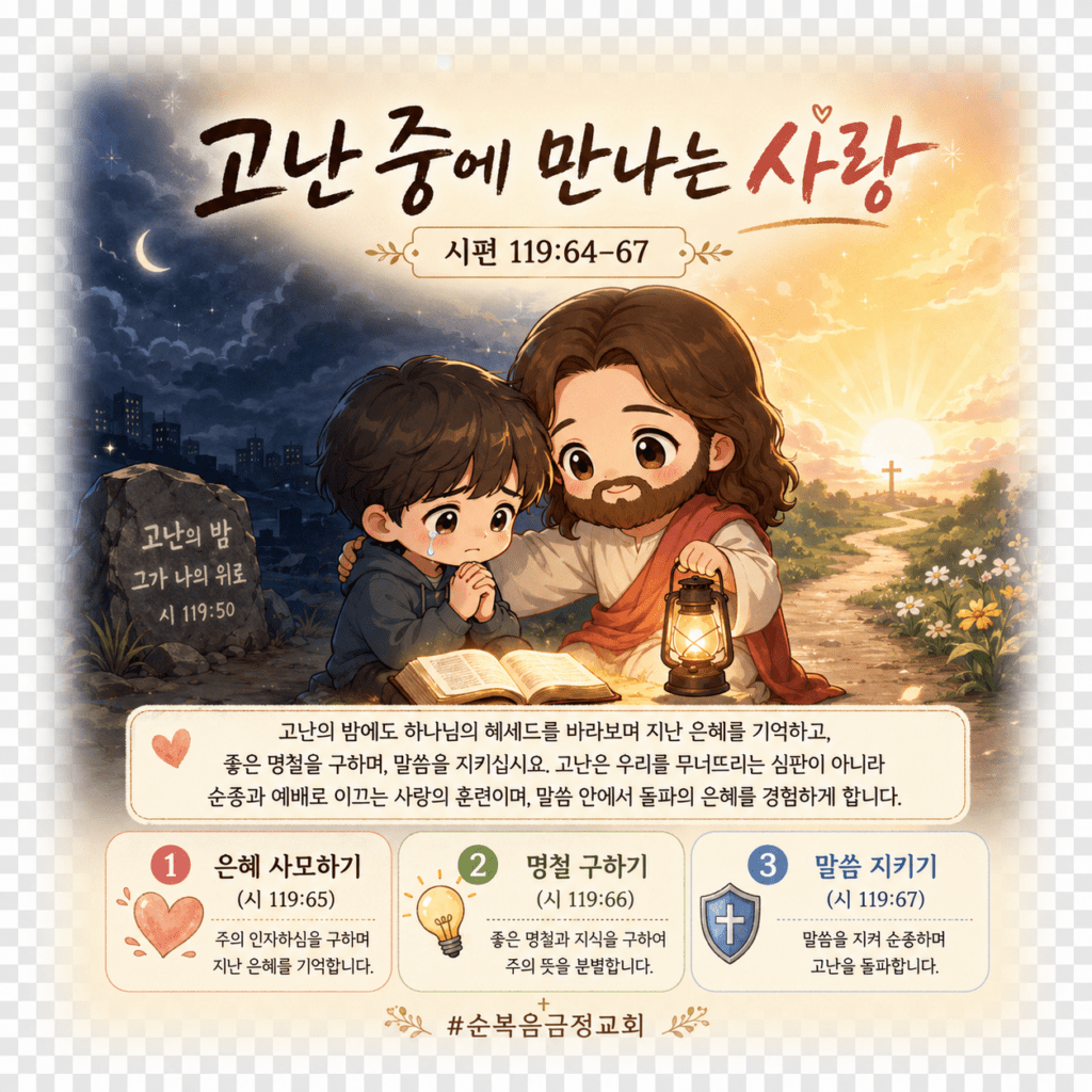 고난 중에 만나는 사랑(시 119:64~67)