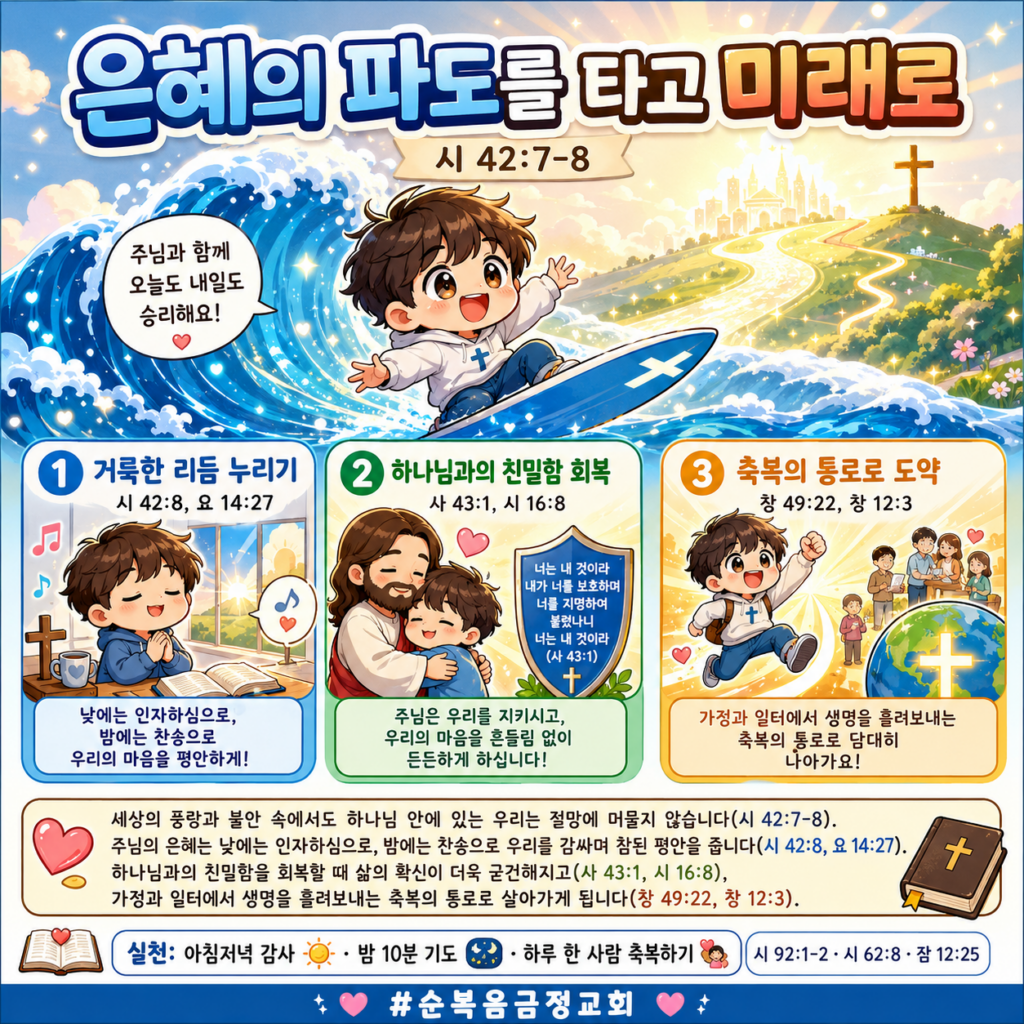 은혜의 파도를 타고 미래로 (시 42:7-8)