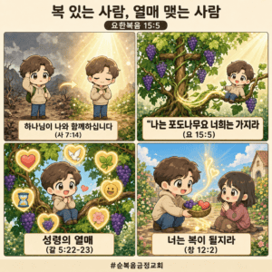 복 있는 사람, 열매 맺는 사람(요 15:5)