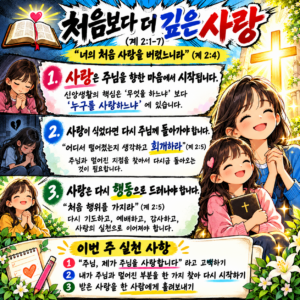 처음보다 더 깊은 사랑 (계 2:1-7)